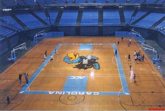 Carolina Tar Hawks Basketball Court