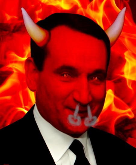 Mike Krzyzewski Satan