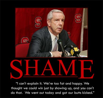 Roy Williams NCSU Shame