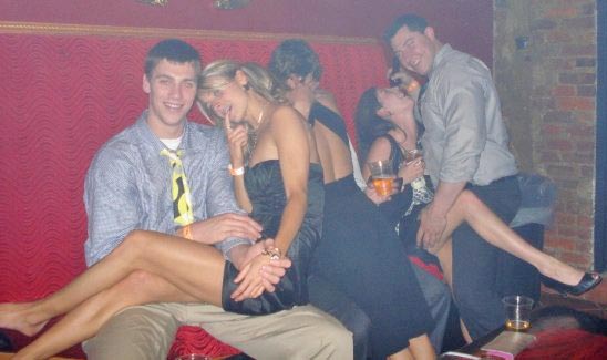 Tyler Hansbrough at the Club with Cutie