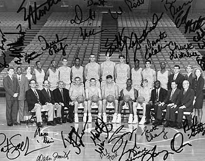 1993 Autographed UNC Team Photo