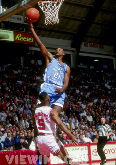 Photo Donald Williams Layup Over Duane Simpkins Tar Heel Times