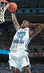 Marvin Williams Dunks vs NC State