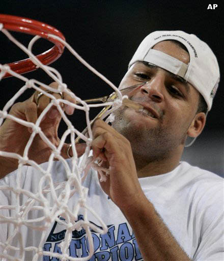 Photo: Sean May Cuts Net - Tar Heel Times
