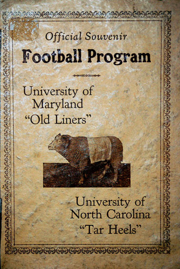 1927 Maryland-UNC Program
