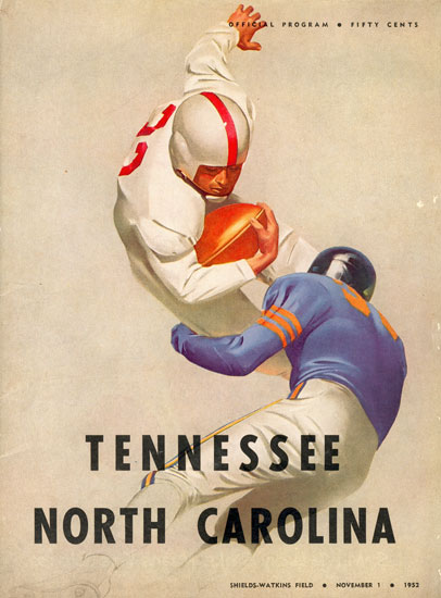 1952-11-01 UNC-Tennessee Game Program