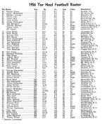 1956 UNC Football Roster