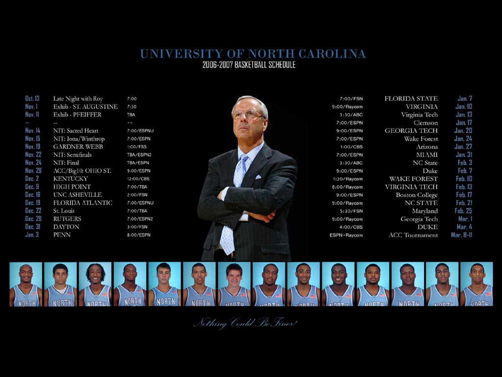 Roy Williams 2006 UNC Wallpaper