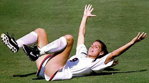 Mia Hamm Celebrates