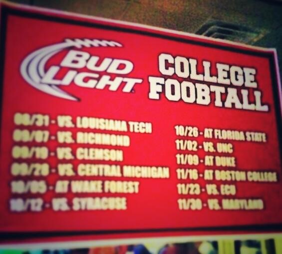 NC State Misspells Foobtall Schedule