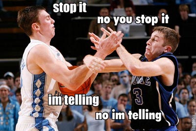 Tyler Hansbrough-Greg Paulus Fight