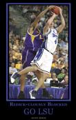 LSU Blocks Redick Poster