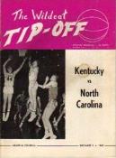 1963 UNC Kentucky Program