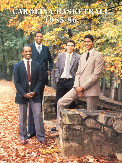 1986 UNC Basketball Media Guide