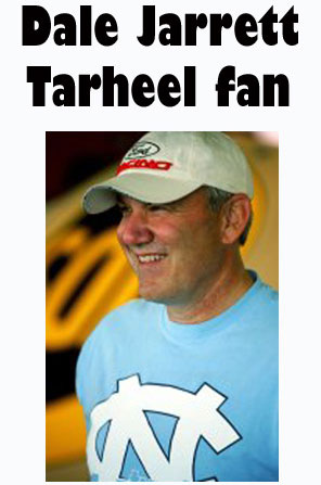 Dale Jarrett Tar Heel Fan