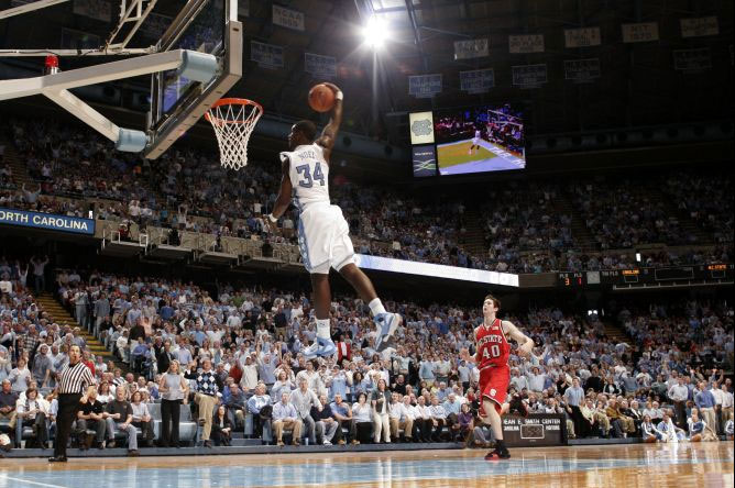 Photo David Noel Windmill Dunk Vs Nc State Tar Heel Times