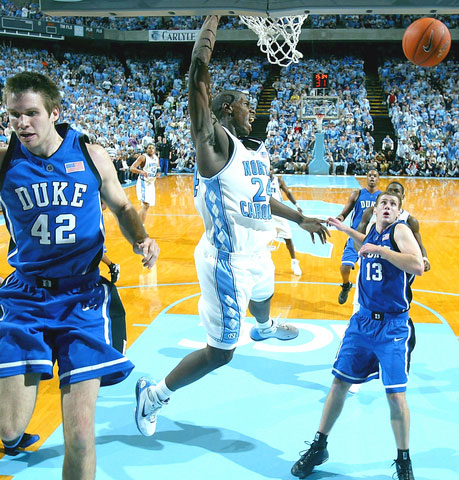 Photo Marvin Williams Slams Duke Tar Heel Times