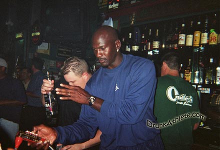 Michael Jordan Bartending
