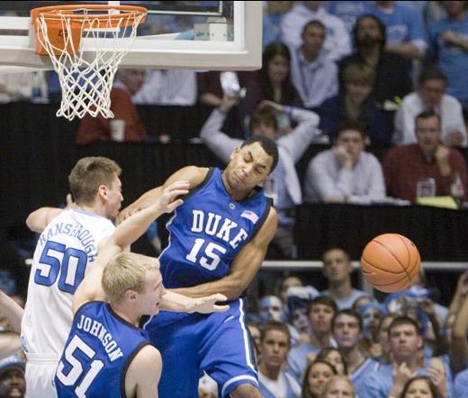 Photo Tyler Hansbrough Gerald Henderson Elbow Tar Heel Times