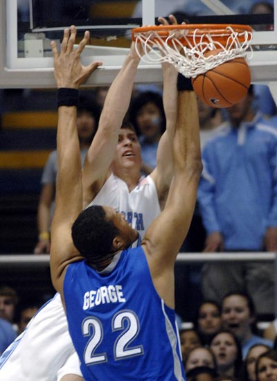 Tyler Hansbrough Slams Kenny George