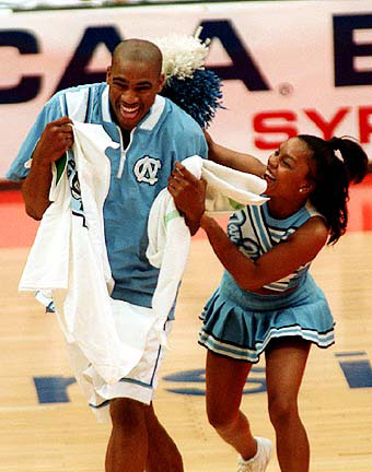 Photo Vince Carter Unc Cheerleader Tar Heel Times