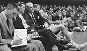 Frank McGuire UNC Bench Photo