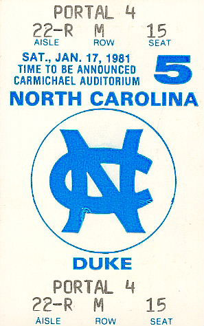 1981DukeCarolinaBball stub