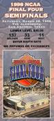 1998-3-28 Final Four Ticket Stub