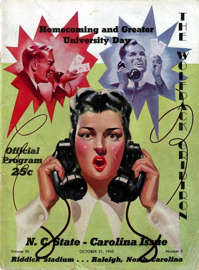 1942-10-31 UNC-NC State Game Program