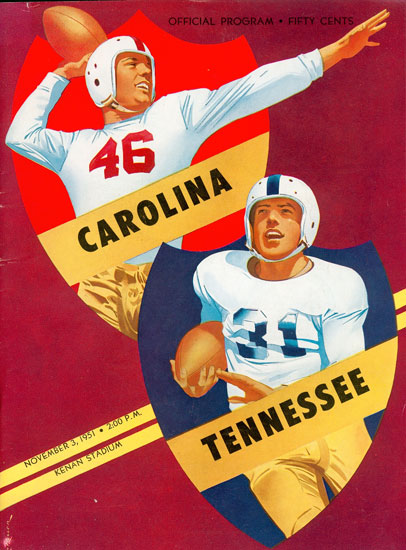 1951-11-03 UNC-Tennessee Game Program