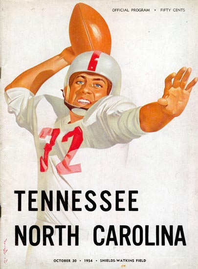 1954-10-30 UNC-Tennessee Game Program