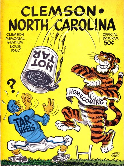 1960-11-05 UNC-Clemson Game Program