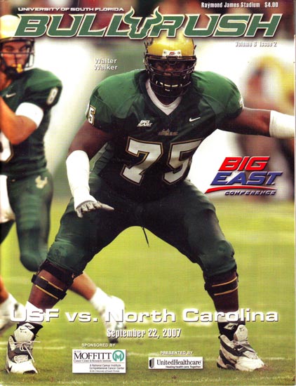 2007-09-22 UNC-South Florida Game Program