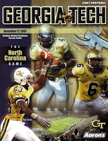 2007-11-17 UNC-Georgia Tech Game Program