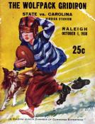 1938-10-01 UNC-NC State Game Program