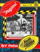 1954-10-16 UNC-Maryland Program