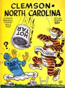 1960-11-05 UNC-Clemson Game Program