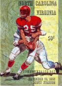 1962-11-10 UNC-Virginia Game Program