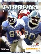 2007-09-01 UNC-James Madison Game Program