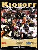 2007-10-27 UNC-Wake Forest Game Program