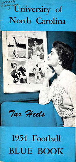 1954 UNC Football Media Guide