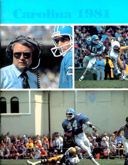 1981 UNC Football Media Guide