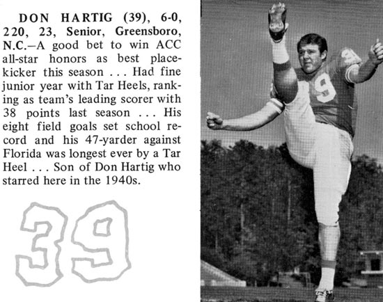 Don Hartig Jr UNC 1968