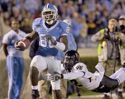 Photo: Hakeem Nicks vs Wake Forest - Tar Heel Times