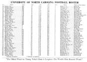 1941 UNC Football Roster