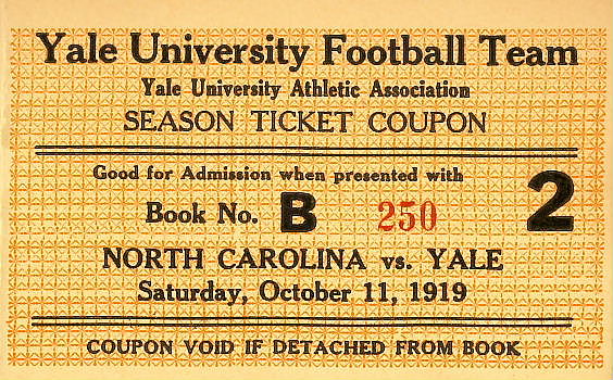 1919Yale stub