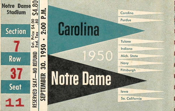 1950NotreDame stub