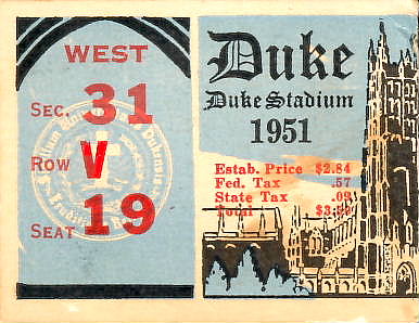 1951Duke stub