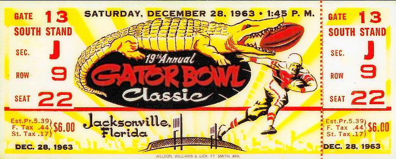 1963GatorBowl stub