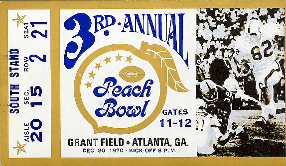 1970PeachBowl stub